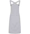 PR129 Premier Cross Back Barista Bib Apron Silver colour image